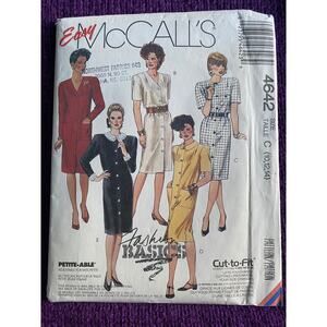 McCalls 4642 shirt dress size 10 12 14